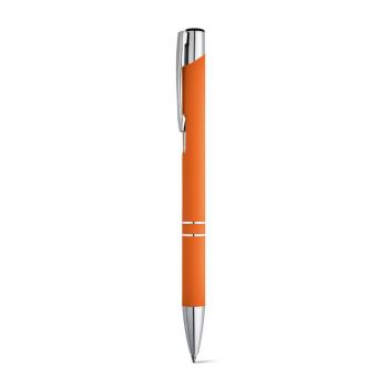 BETA SOFT. Guľôčkové pero z hliníka Oranžová