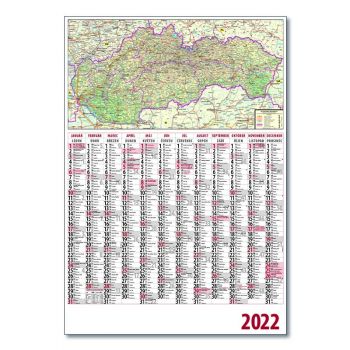 Plánovací Kalendár S Mapou 2022