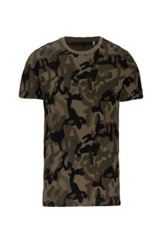 MEN'S SHORT-SLEEVED CAMO T-SHIRT Olive Camouflage L