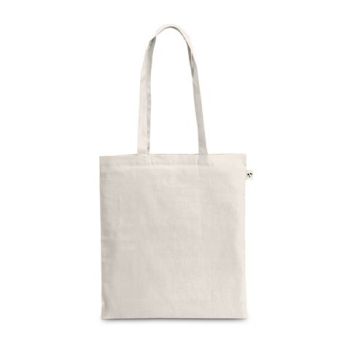 BEJA. Batoh zo 100 % recyklovanej bavlny (180 g/m²) Svetlá prírodná
