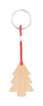 Kymor vianočná kľúčenka, stromček natural , red