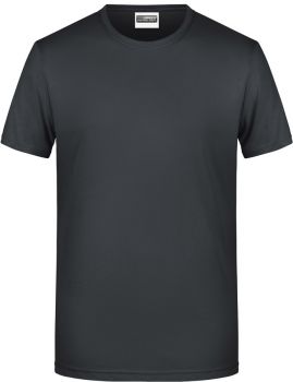 James & Nicholson | Pánské tričko z bio bavlny black L
