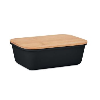 THRUSDAY Obědová krabička s bambusem black