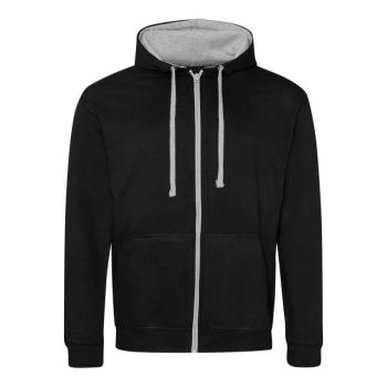 VARSITY ZOODIE Jet Black/Heather Grey L