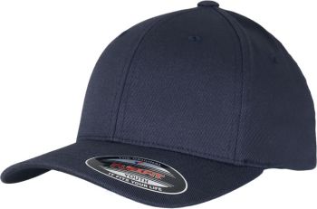 Flexfit | 6 panelová vlněná česaná kšiltovka Flexfit dark navy/dark navy L/XL