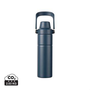 VINGA Termo fľaša Baltimore trek 600 ml z RCS recykl. ocele námornícka modrá