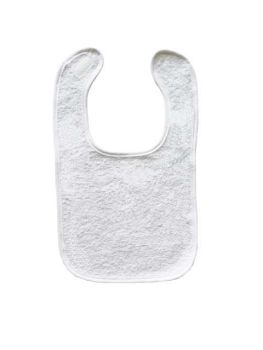 OLIMA BABY BIB TERRY White/White U
