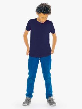 YOUTH FINE JERSEY SHORT SLEEVE T-SHIRT Navy 8
