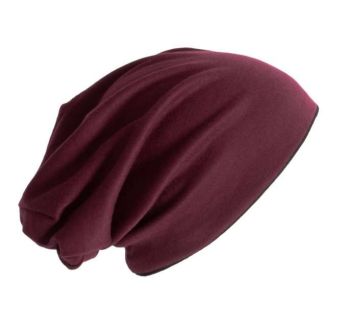 BEANIE Dark Wine/Black U