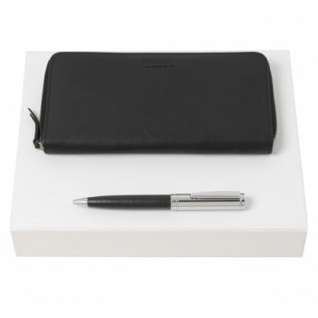 Set Sellier Noir (ballpoint pen & zip purse)