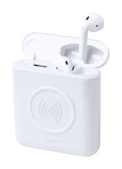 Molik power banka so slúchadlami white