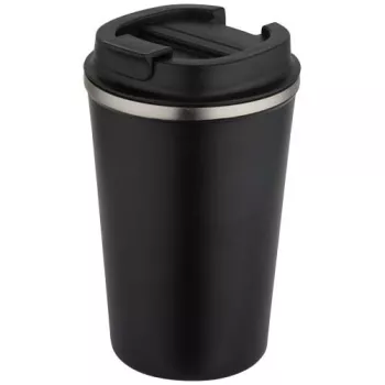 Newport dvoustěnný vakuově izolovaný hrnek z nerezové oceli o objemu 350 ml Černá
