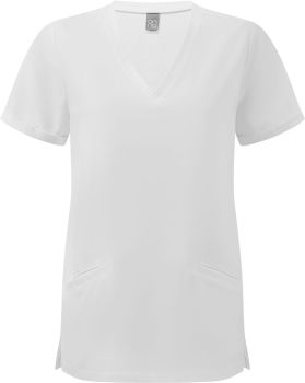 Onna | Dámský strečový kazak s výstřihem do V vital white 3XL