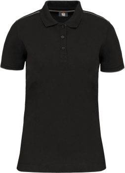 Kariban | Dámské pracovní piqué polo "Day-to-Day" black/silver L