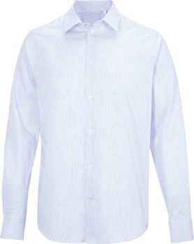 NEOBLU | Mikro keprová halenka s dlouhým rukávem blue stripes 3XL