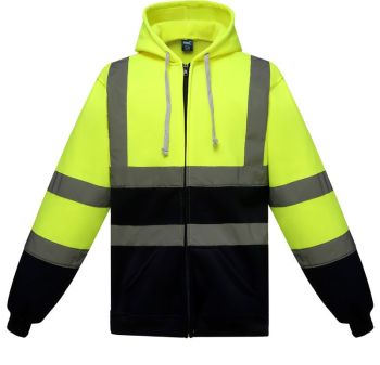 Yoko | Hi-Vis mikina s kapucí hi vis yellow/navy XL