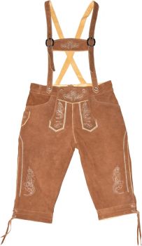 Leather Trousers long/men | Pánské kožené kalhoty, dlouhé light brown XXL