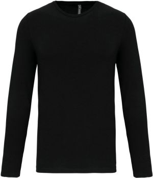 Kariban | Elastické tričko s dlouhým rukávem black XL