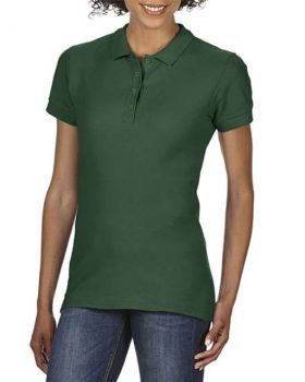 SOFTSTYLE® LADIES' DOUBLE PIQUÉ POLO Forest Green S