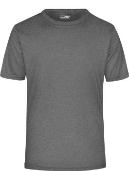 James & Nicholson | Pánské žerzejové sportovní tričko dark melange XL