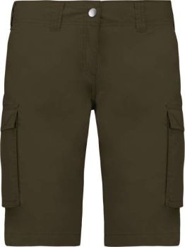 LADIES' LIGHTWEIGHT MULTIPOCKET BERMUDA SHORTS Light Khaki 36