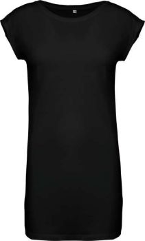 LADIES' LONG T-SHIRT Black L/XL