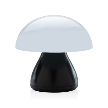 USB stolná lampa Luming z RCS recykl. plastu čierna