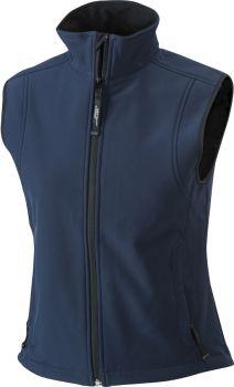 James & Nicholson | Dámská 3-vrstvá softshellová vesta navy XL