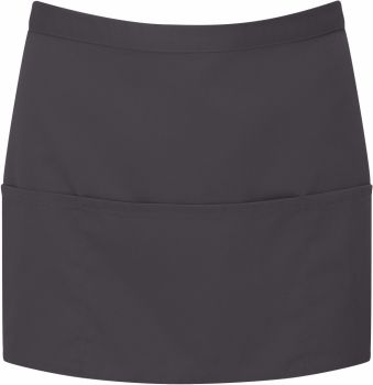 Premier | Krátká zástěra do pasu s kapsou "Colours" charcoal onesize