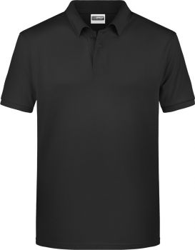 James & Nicholson | Pánské piqué polo z bio bavlny black L