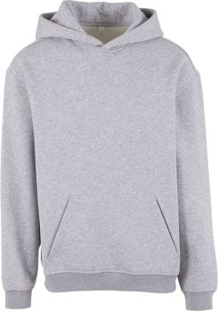 Build your Brand | Mikina s kapucí z těžké bavlny "Loose Fit" heather grey 4XL
