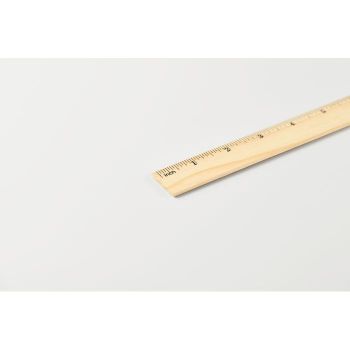 RULER20 Dřevěné pravítko 20 cm Barva Dřeva