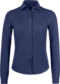 Cutter & Buck | Piqué halenka s dlouhým rukávem dark navy S