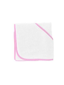 OLIMA BABY HOODED TOWEL White/Light Pink U