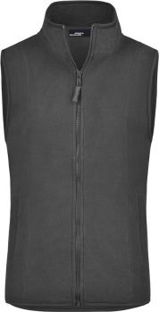 James & Nicholson | Dámská mikrofleecová vesta dark grey M