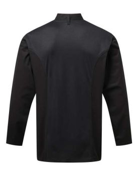 CHEF'S LONG SLEEVE COOLCHECKER® JACKET WITH MESH BACK PANEL Black M