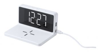 Minfly alarm clock wireless charger white