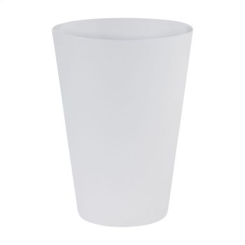Festivo opakovane použiteľný pohár frosted white