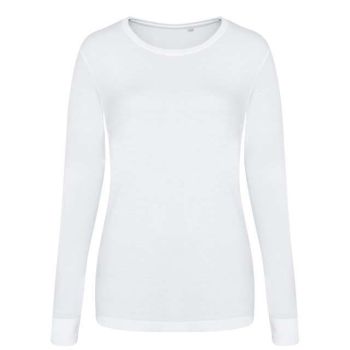 LONG SLEEVE GIRLIE TRI-BLEND T Solid White XL