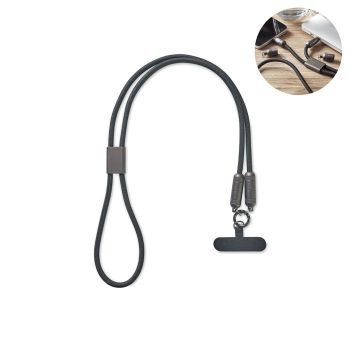 SHAKA Nabíjecí 60W šňůrka na krk a dr černá