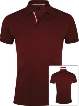 SOL'S | Pánské piqué polo z těžké bavlny burgundy XL