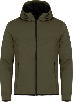Clique | Pánská mikina s kapucí fog green XS