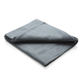Fleecová deka vo vrecúšku antracitová