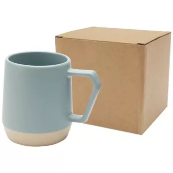 Keramický hrnek o objemu 300 ml s matným povrchem Dolce korálová modrá