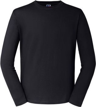 Russell | Tričko s dlouhým rukávem z těžké bavlny black XL