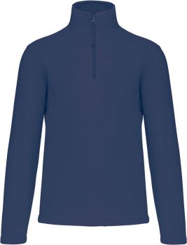 Kariban | Mikrofleecová mikina s 1/4 zipem "Enzo" deep blue S