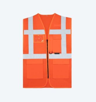 MESH EXECUTIVE VEST "LARISA" Hi-Vis Orange 2XL