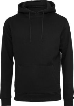 Build your Brand | Mikina s kapucí z těžké bavlny black L