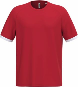 Kariban ProAct | Unisex kontrastní sportovní tričko sporty red/white S
