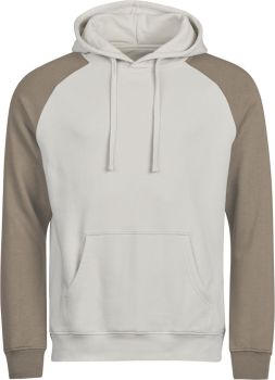Tee Jays | Mikina s kapucí 2-barevná "Unlabeled" cement/clay S